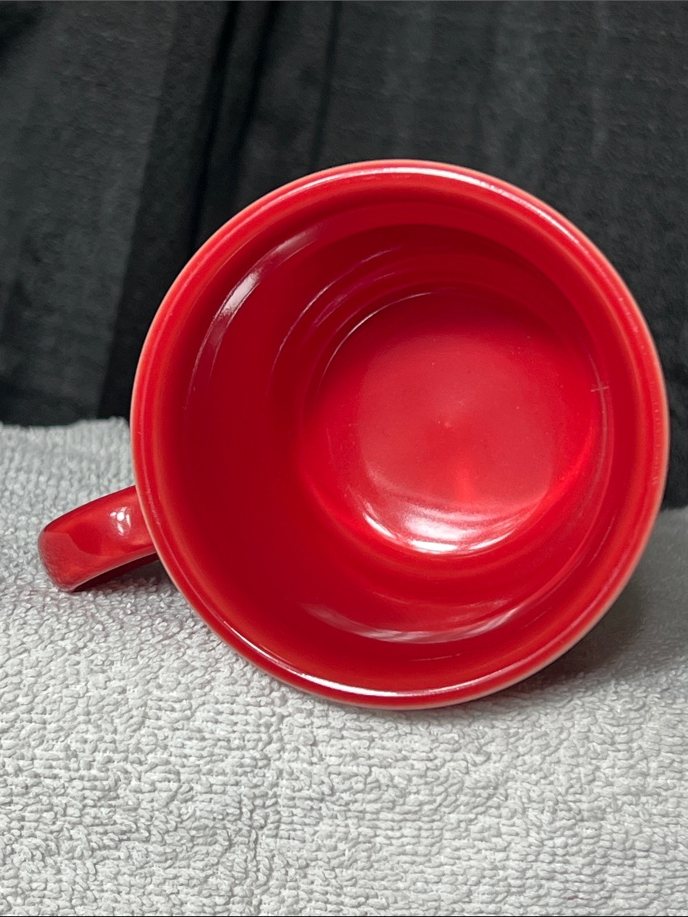 Fiestaware Vibrant Red Mug with Loop Handle - Picture 3 of 4